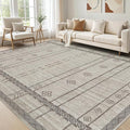 cotiled 6x9 Area Rug Living Room: Washable Boho Rugs by COTILED