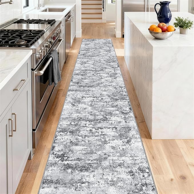 Runners for Hallways Ultra Non-Slip 2x10 Long Runner Rugs Washable Abstract - Image 3