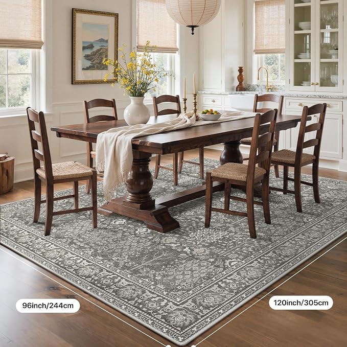 Bavni Area Rugs for Living Room, 5x7 Area Rugs Non-Slip Washable，Ultra-Thin - Image 7
