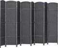 HOMCOM Room Divider, 8 Panel Folding Privacy Screen, 5.6' Tall Freestanding by HOMCOM
