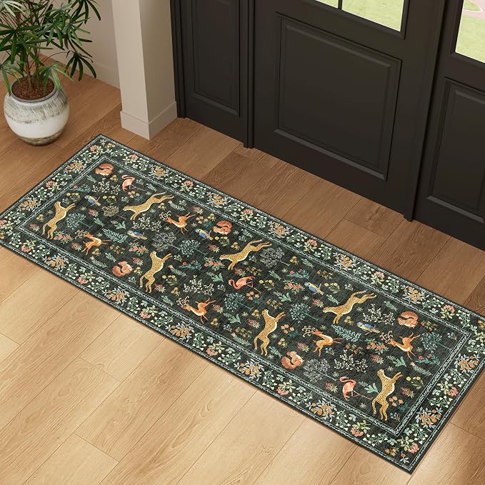 DUKINO 2x5 Rug for Hallway, Washable Kitchen Runner Rug - Image 2