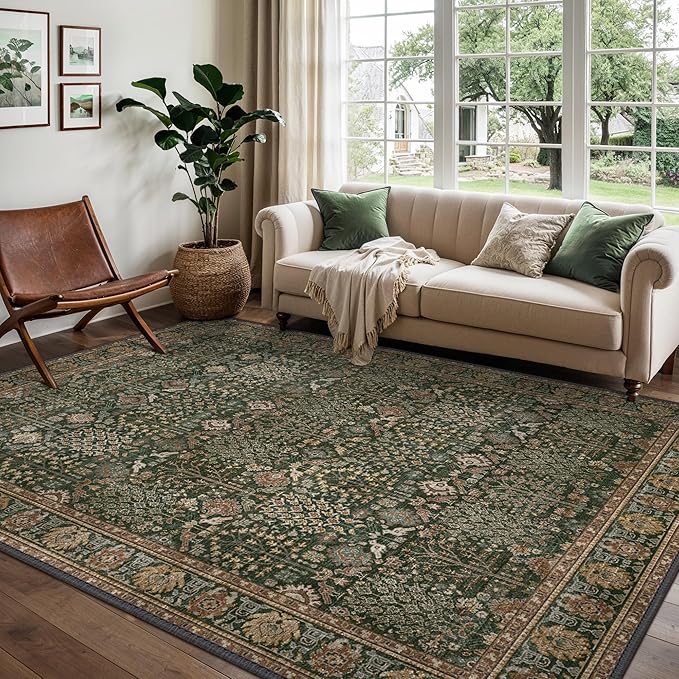 Bavni Area Rugs for Living Room, 5x7 Area Rugs Non-Slip Washable，Ultra-Thin - Image 3