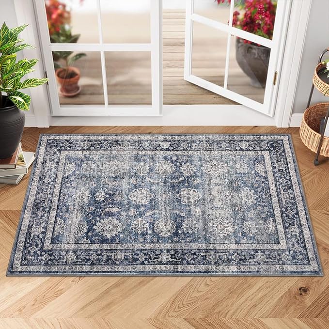 GarveeHome Area Rugs 2x3 Vintage Printed Floor Carpet by GarveeHome