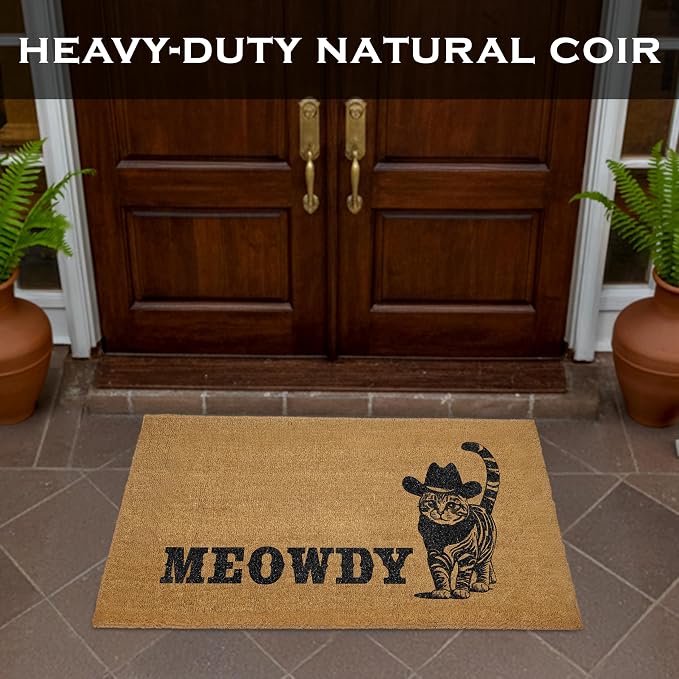 MAINEVENT Meowdy Long Door Mat 48x24 Inch, Oversized Cat Welcome Mat - Image 8
