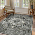 GENIMO 5x7 Area Rugs for Living Room, Machine Washable Non Slip Vintage Rugs by GENIMO