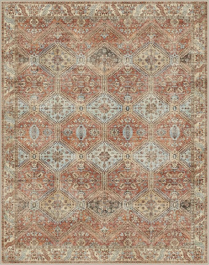 GENIMO 5x7 Area Rugs for Living Room, Machine Washable Non Slip Rugs, Low Pile - Image 4