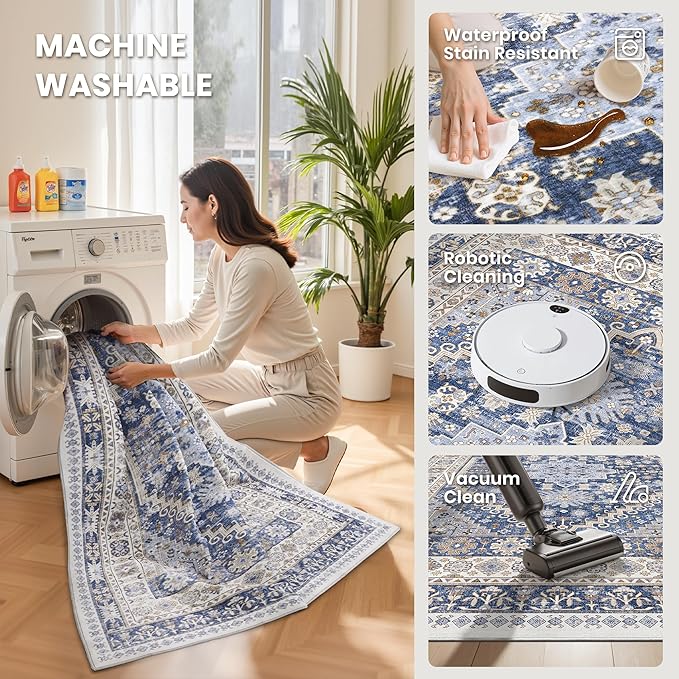 zesthome Washable Runner Rug 2.5x8 - Image 4