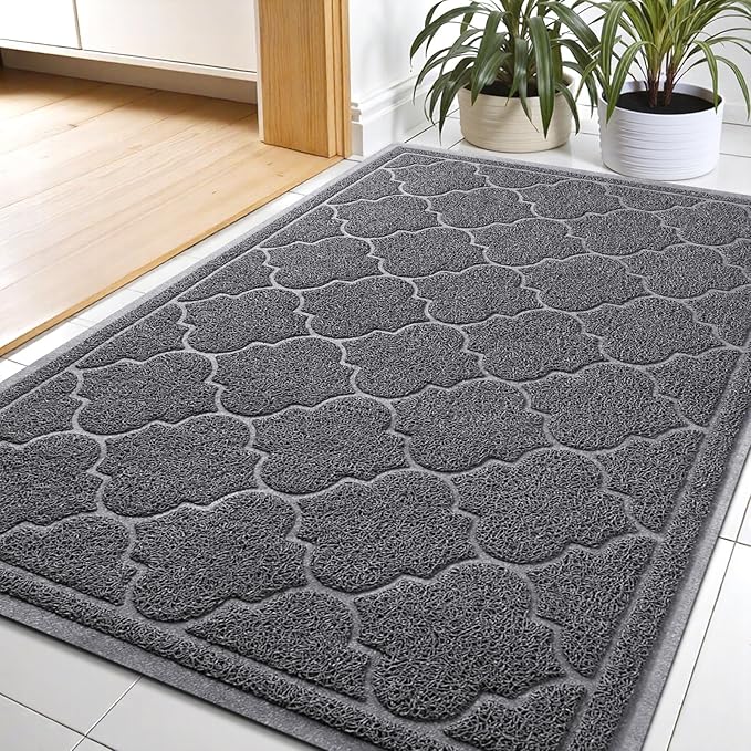 LuxStep Door Mat Large 24x36 Inch Indoor Outdoor Doormat, Non-Slip Low-Profile by LuxStep