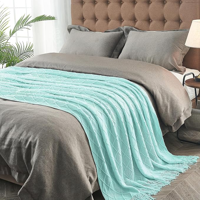 inhand Knitted Throw Blanket for Couch and Bed, Soft Living Room Home Decor - Image 4