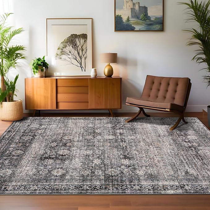 GarveeHome Large Area Rugs 9x12 Vintage Printed Living Room - Image 2