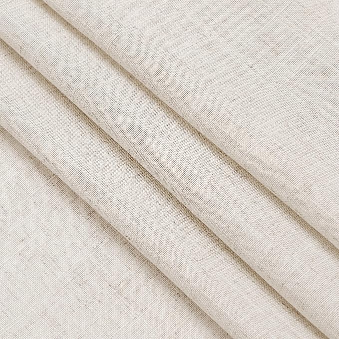 Beige Linen Curtains 63 Inches Long - Image 6