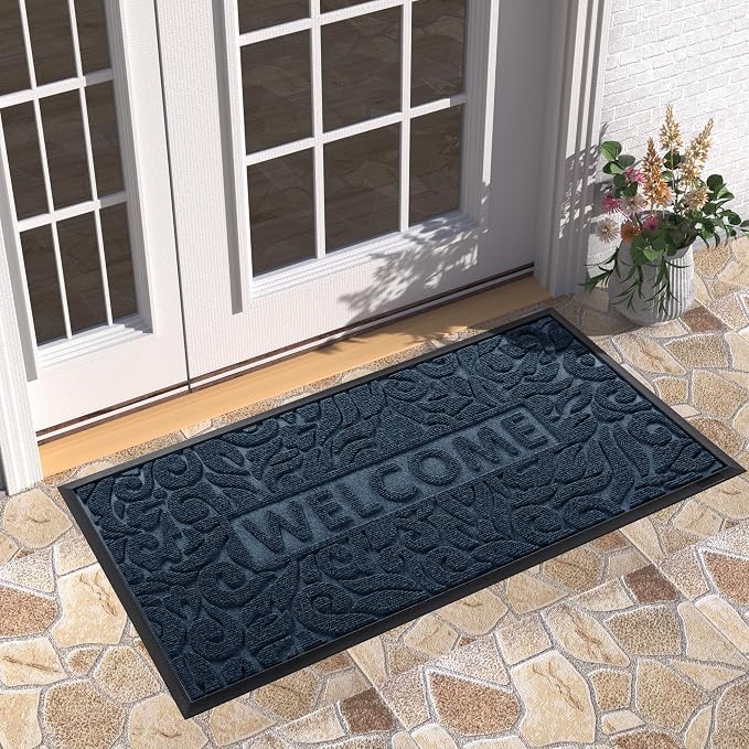 Yimobra Large Welcome Mat 47x24, Waterproof Non-Slip Outdoor Mats - Image 5