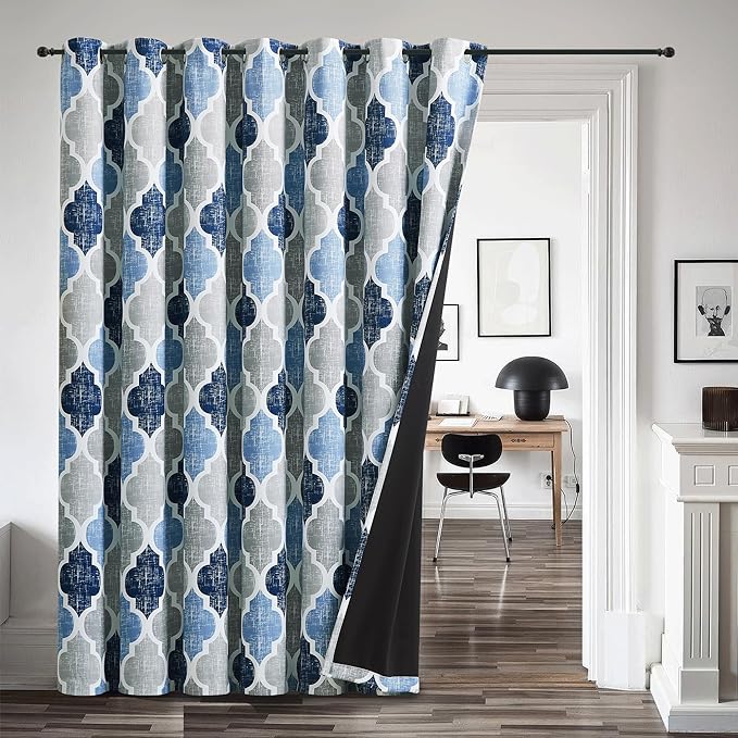 Beauoop 100% Blackout Curtains 96 Inches Long by Beauoop