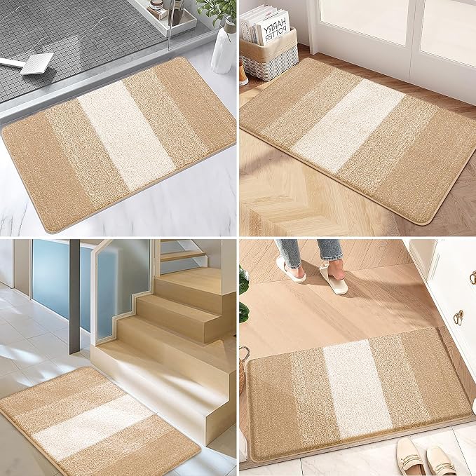 Kitinjoy Indoor Outdoor Door Mat, 48x32 Non-Slip Absorbent Dirt Trapper - Image 6