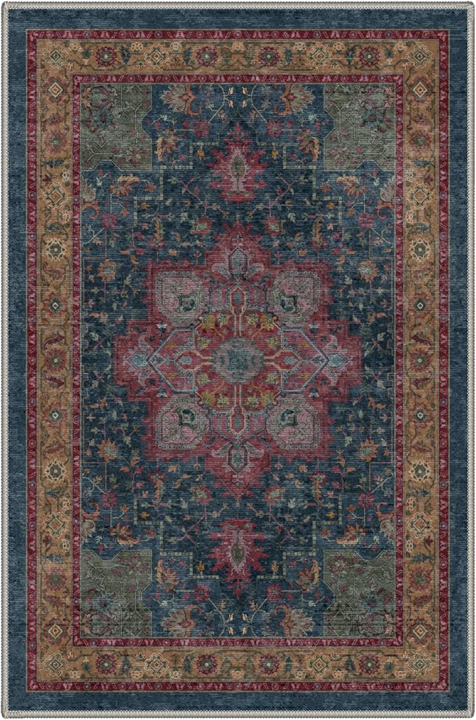 GENIMO 2x5 Runner Rugs for Hallway, Machine Washable Non Slip Vintage Rugs - Image 6