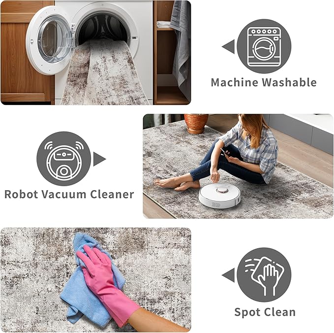 Hallway Runner Rug 2x8 Washable: Entryway Runners Rugs Non Slip Easy-to-Clean - Image 5