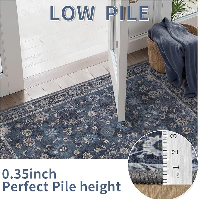 Tangsoo 10x14 Large Area Rug for Living Room, Non Slip Machine Washable Rug for - Image 4