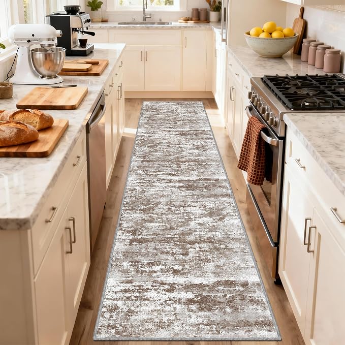 Runners for Hallways Ultra Non-Slip 2x10 Long Runner Rugs Washable Abstract - Image 7
