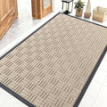 OLANLY Front Door Mat Outside Entrance 47x32, Heavy Duty Sturdy Natural Rubber by OLANLY