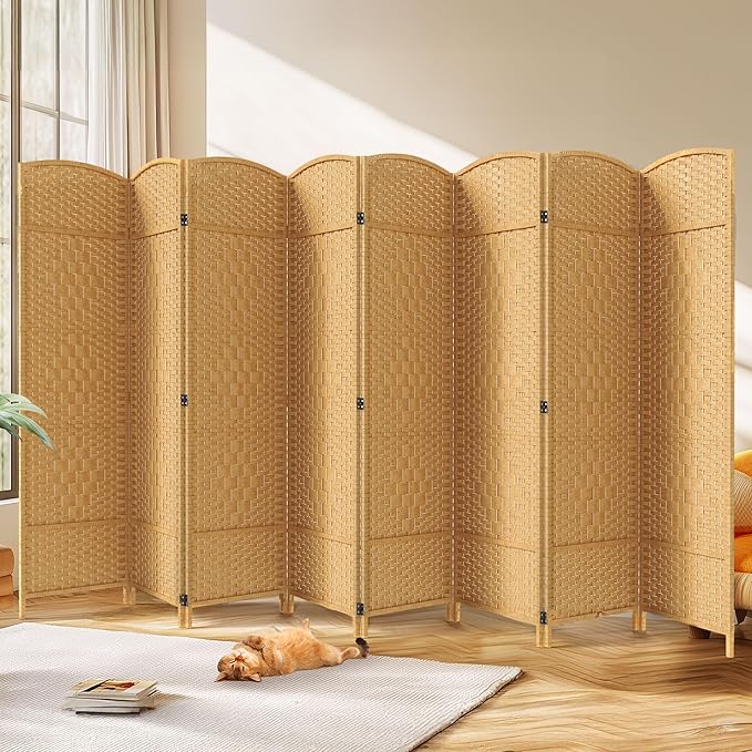 JOSTYLE Room Divider 6ft. Tall Extra Wide Privacy Screen, Folding Privacy by Jostyle