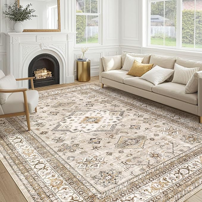 Vintage Living Room Area Rug 10x13 by COTILED