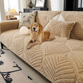 Sectional Couch Cover, Non-Slip Sofa Cover Plush Warm, Funny Fuzzy Pet Couch by PJLZJFBY
