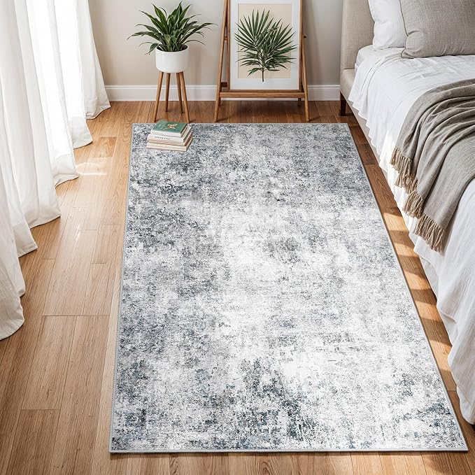 3x6 Washable Kitchen Runner Rug – Abstract Non-Slip Mat - Image 2