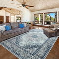 Area Rug for Bedroom, Non-Slip Vintage Area Rug, Machine Washable 4x6Ft Boho by Rtizon