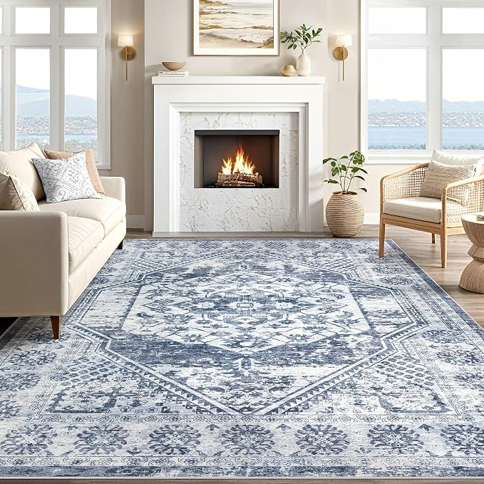 Vintage Living Room Area Rug 5x7 - Image 5