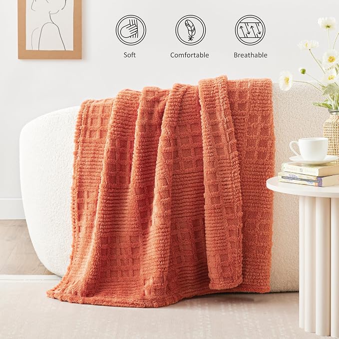 EXQ Home Fleece Throw Blanket for Couch or Bed - Image 2