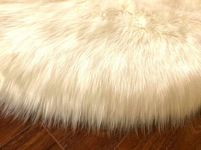 Free Shape Luxury Soft Fluffy Shag Area Rug Triple Side by Side 3'x6', 90x180cm - Image 6