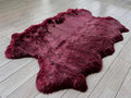 Free Shape Luxury Soft Fluffy Shag Area Rug Single Quarto 4 Pelts 4'x6' by LAMBZYRUGS