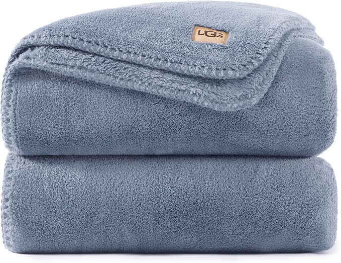 UGG Whitecap Full/Queen Blanket, Fleece Fluffy Blanket by UGG