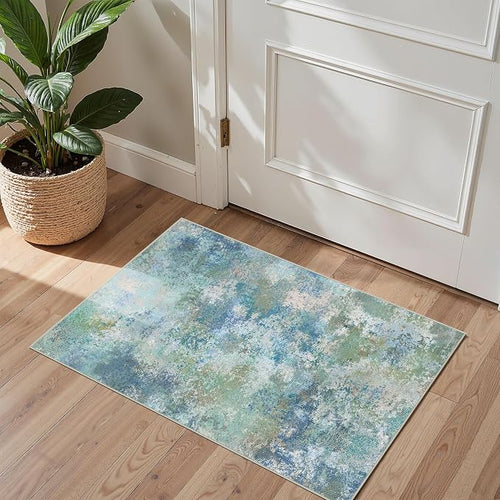 2x3 Rugs for Entryway Entrance Kitchen Bathroom, Machine Washable Rug Modern - Image 2