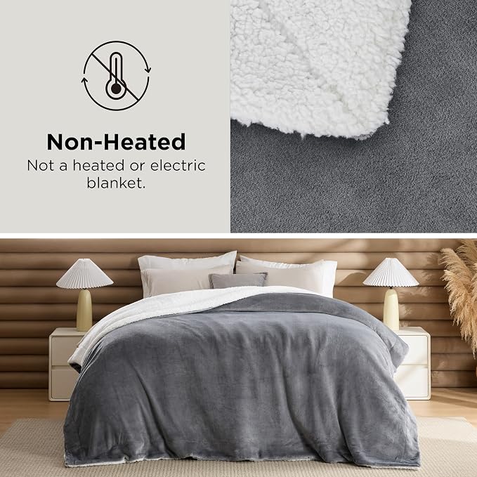 Bedsure GentleSoft Sherpa Fleece Twin Blanket - Image 2
