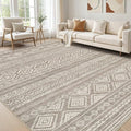 cotiled 7x9 Area Rug Living Room: Washable Boho Rugs by COTILED