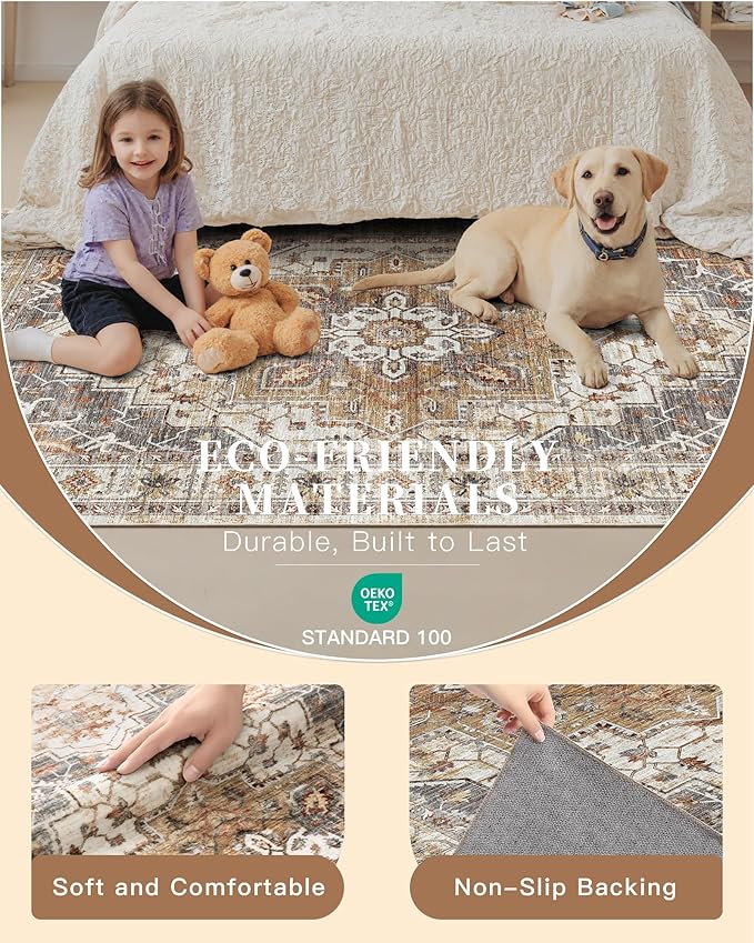 Madane 4x10 Wide Hallway Runner Rug: Washable Soft Rug Runners - Image 5