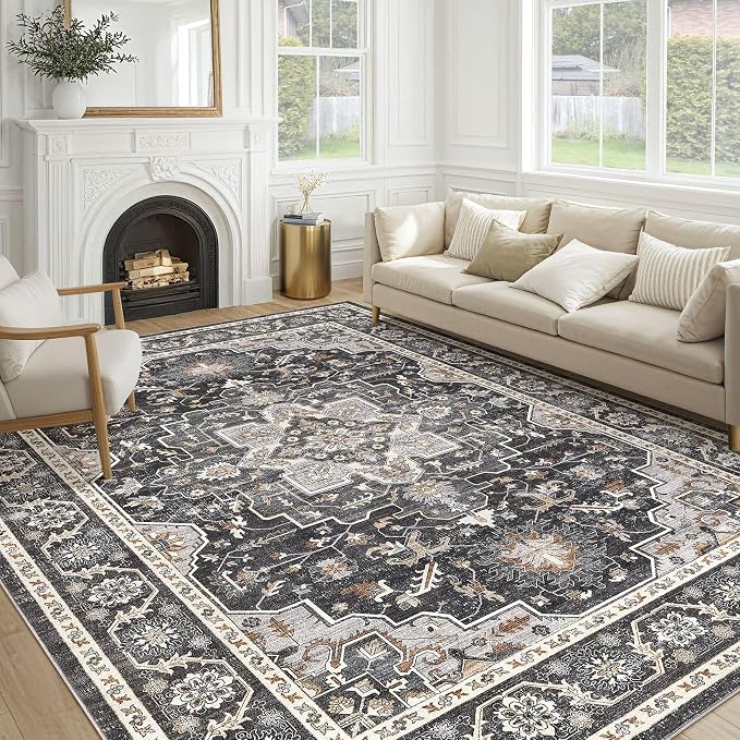 Vintage Living Room Area Rug 10x12 by COTILED