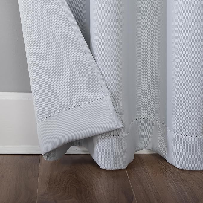 Sun Zero Easton Energy Saving Blackout Grommet Curtain Panel, Oyster White - Image 4
