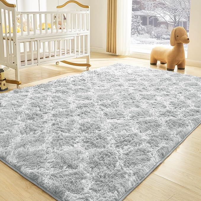 Litanika 3x5 Geometric Shag Area Rug - Image 4