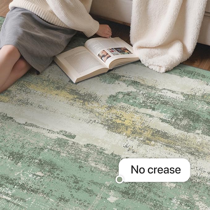 GENIMO No Crease Non Slip 8x10 Area Rugs - Image 6