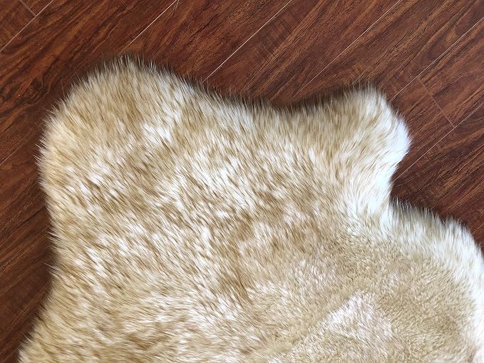Free Shape Luxury Soft Fluffy Shag Area Rug Sexto 6 Pelts 6'x6', 180x180 cm - Image 7