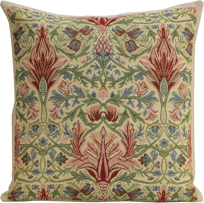 Charlotte Home Furnishings Throw Pillow Covers 16x16 in Yellow Snakeshead by CCharlotteHomeFurnishings