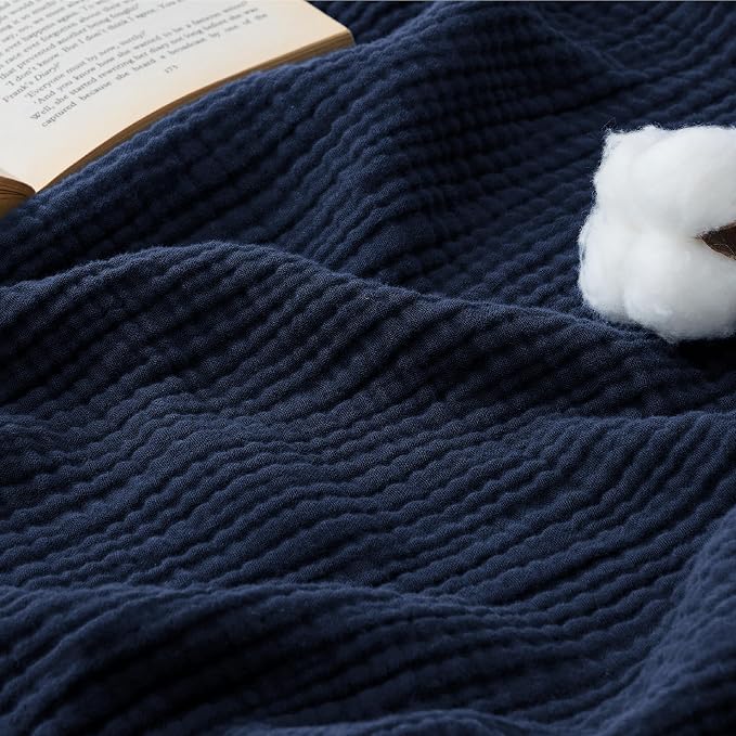 Bedsure 100% Cotton Muslin Blankets by BEDSURE