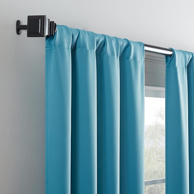 ECLIPSE Blackout Curtains for Bedroom-Darrell 37" x 84" Insulated Darkening - Image 2