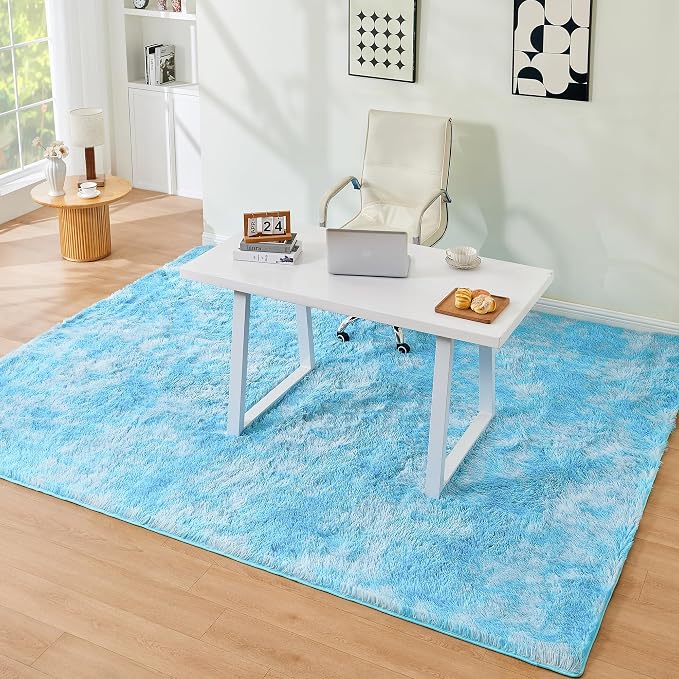 Litanika 8x10 Fluffy Shag Faux Fur Area Rug - Image 2