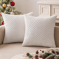 MIULEE Christmas Throw Pillow Covers Soft Corduroy Decorative Eruo Sham Set of by MIULEE
