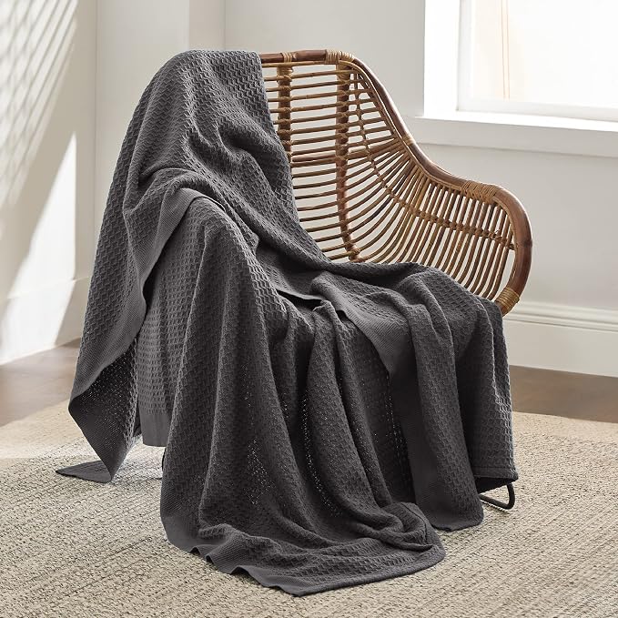 Bedsure Gentlesoft 100% Cotton Throw Blanket - Image 3