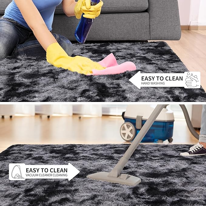 Tepook Soft Fluffy Rugs for Living Room, 5x7 Shaggy Area Rug for Bedroom - Image 6