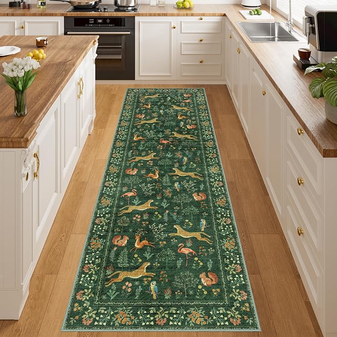 DUKINO 2x6 Rug for Hallway, Washable Kitchen Runner Rug - Image 3